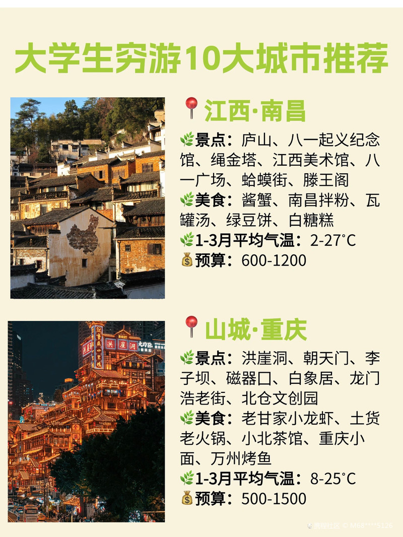 江西大学生旅游攻略，穷游也能玩出花来